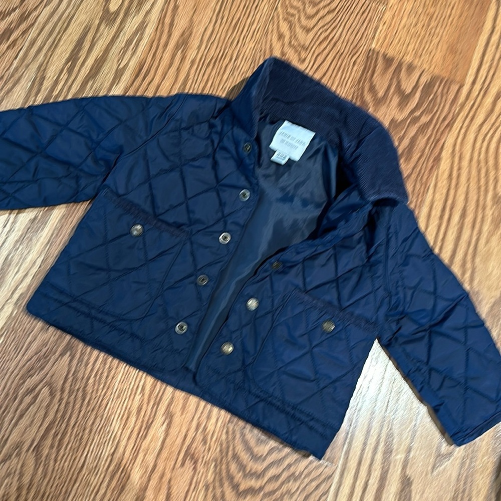 Toddler boys quilted jacket.